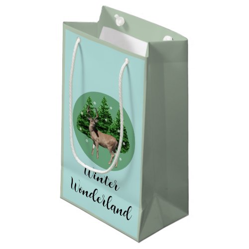 Woodland Deer Winter Wonderland Gift Bag