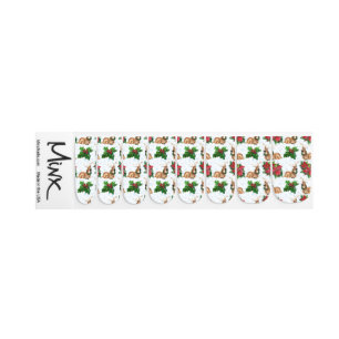 Woodland Deers In Watercolor Christmas Minx Nail Art