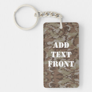 Woodland Desert Military Camouflage Keychain