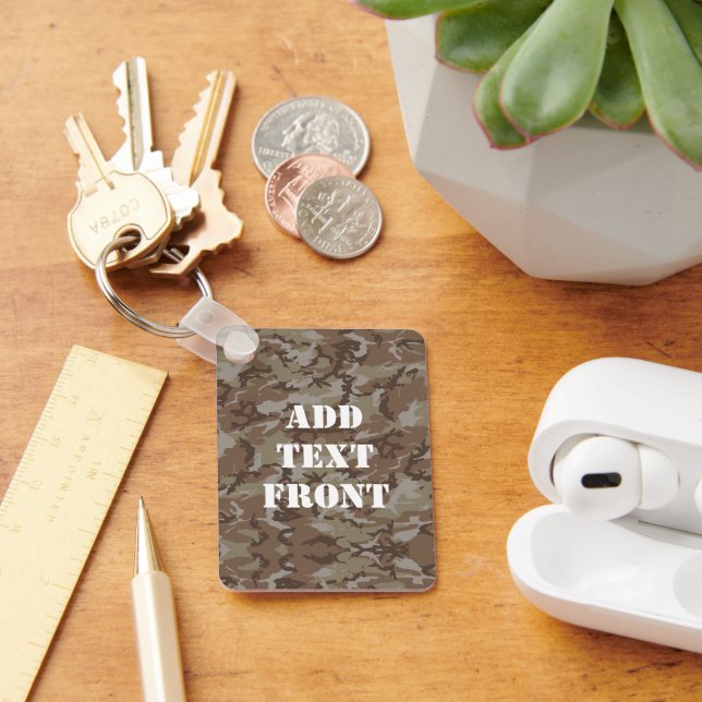 Woodland Desert Military Camouflage Keychain (Desk)