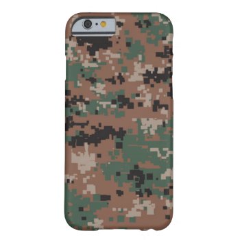 Woodland Digital Camo Barely There Iphone 6 Case by sc0001 at Zazzle