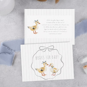 Woodland Ducklings Baby Boy Books for Baby Enclosure Card