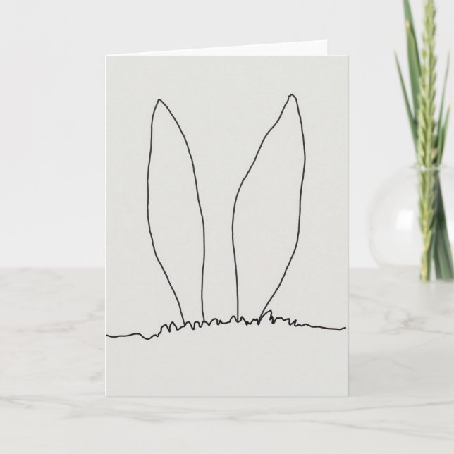 Woodland Ears Silhouette Card (Front)