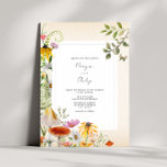 Woodland Elegant Forest Wedding Invitation<br><div class="desc">Forest themed wedding featuring illustrations of mushrooms,  wildflowers,  ferns,  and botanical greenery.</div>