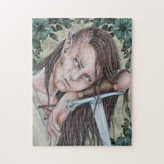 Woodland Elf, Elven Warrior  Jigsaw Puzzle (Vertical)