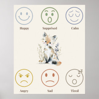Woodland Emotions Poster