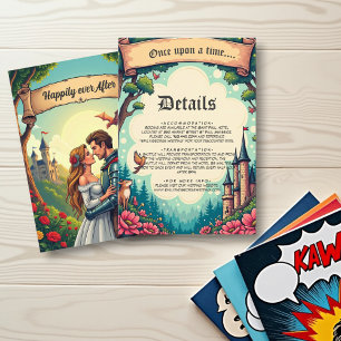 Woodland Enchanted Forest Castle Fairytale Wedding Enclosure Card