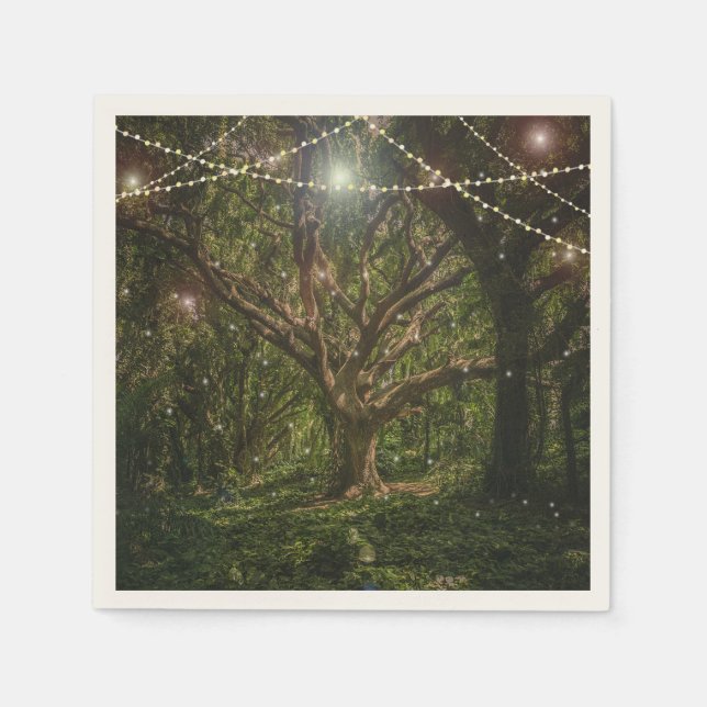 Woodland Enchanted Forest Custom Napkins (Front)