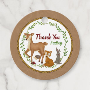 Woodland Enchanted Forest Favor Tags