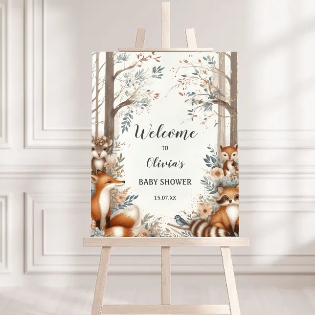 Woodland Enchantment baby shower Foam Board (Creator Uploaded)