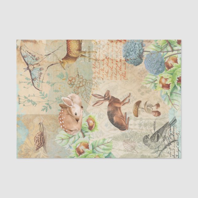Woodland Ephemera Tissue Paper (Front)