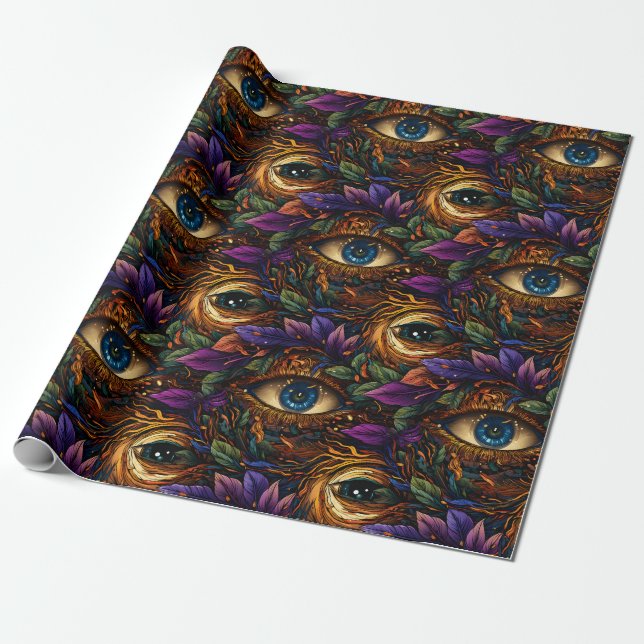 Woodland Eyes Wrapping Paper (Unrolled)