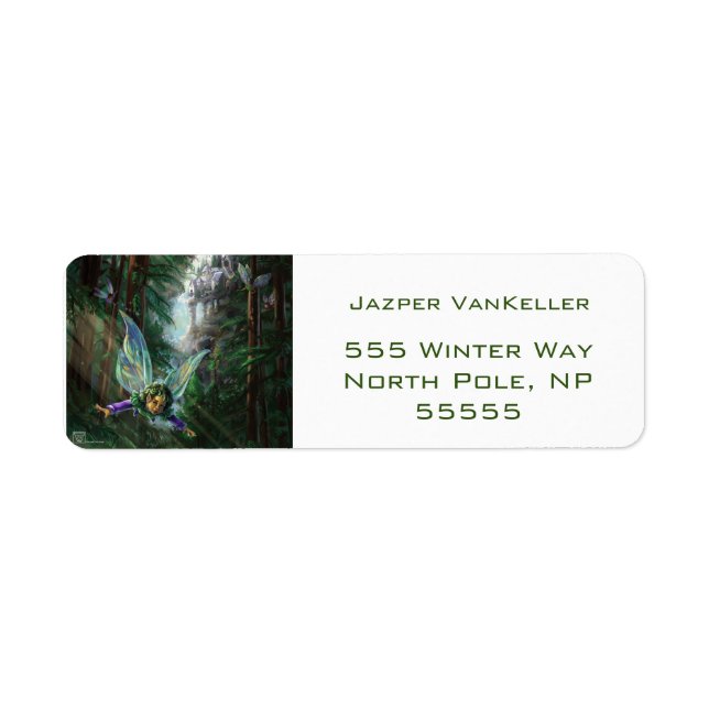 Woodland Fairies and Waterfall Castle Label (Front)