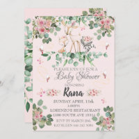 Woodland Fairy Baby Shower Invitation