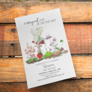 Woodland Fairy Cottagecore Watercolor Mushroom