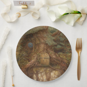 Woodland Fairy Door Paper Plates