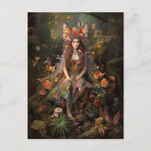 Woodland Fairy Fantasy Art Postcard