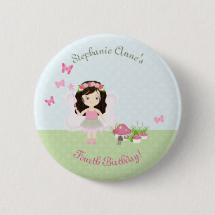 Woodland Fairy Princess Button