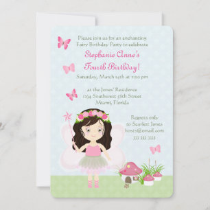 Woodland Fairy Princess Invitation