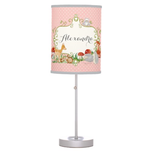 Woodland Fairy Tales Princess Girls Nursery Decor Table Lamp