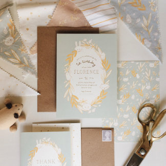 Woodland Fairytale Baby Shower Invitation