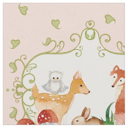 Woodland Fairytale Creatures Baby Boy Nursery Fabric
