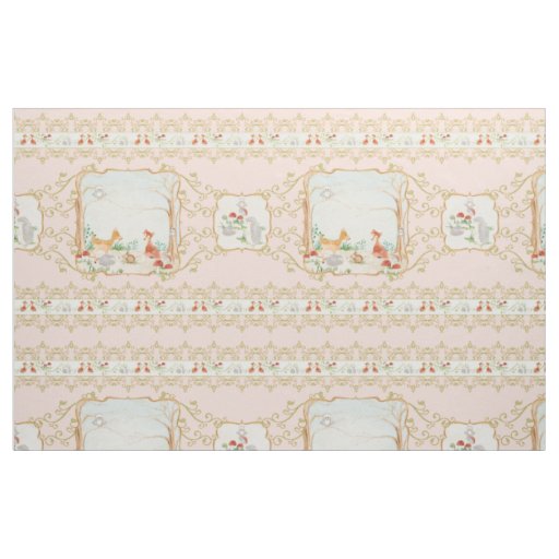 Woodland Fairytale Creatures Baby Girl Nursery Fabric