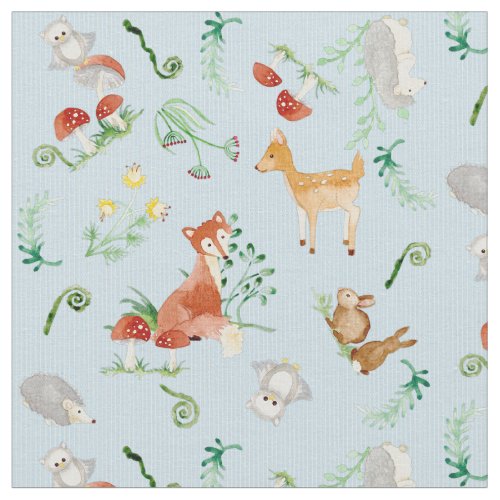 Woodland Fairytale Creatures Baby Girl Nursery Fabric