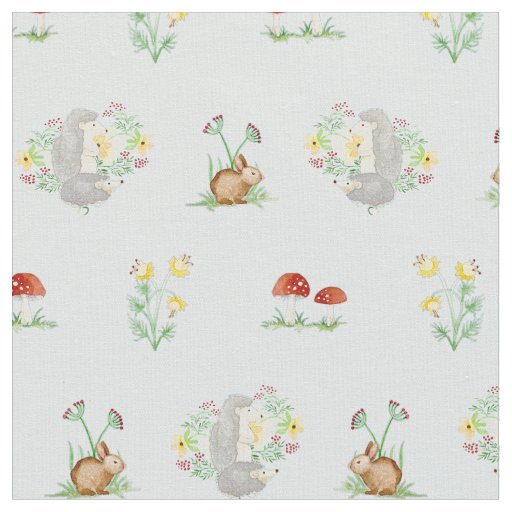 Woodland Fairytale Creatures Baby Girl Nursery Fabric