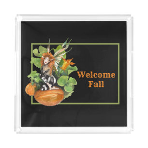 Woodland Fall Harvest Elf  Acrylic Tray