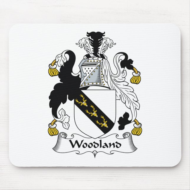 Woodland Family Crest Mouse Pad (Front)