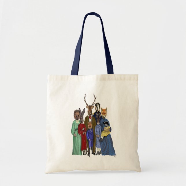 Woodland Family Tote Bag (Front)