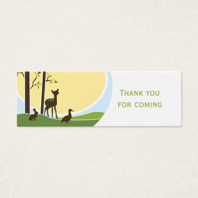 Woodland Favor Tag (Front)