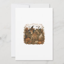 Woodland Fawn Cottagecore Happy Halloween