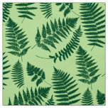 Woodland Fern Pattern, Emerald and Light Green Fabric