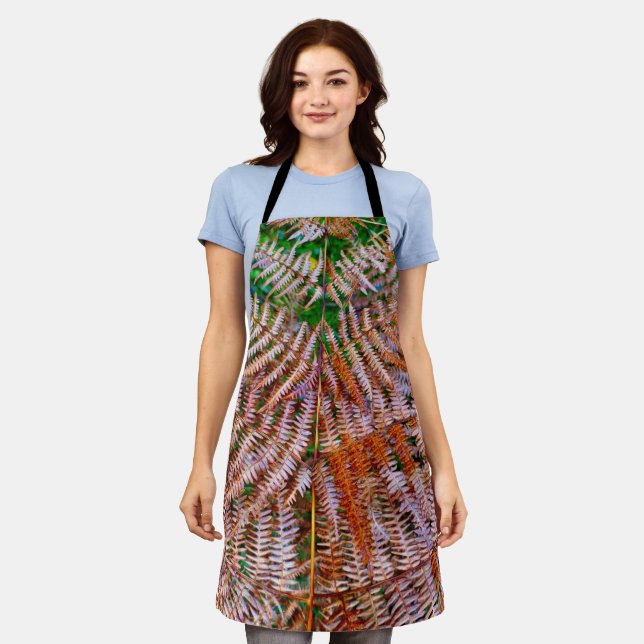 Woodland Ferns All Over Print Apron (Worn)