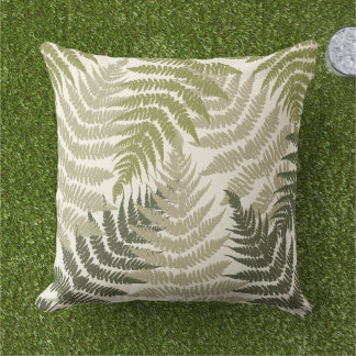 Woodland Ferns Outdoor Pillow