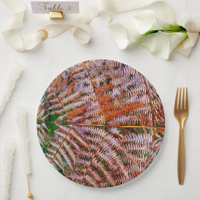 Woodland Ferns Paper Plate (Wedding)