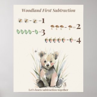 Woodland First Subtraction Poster