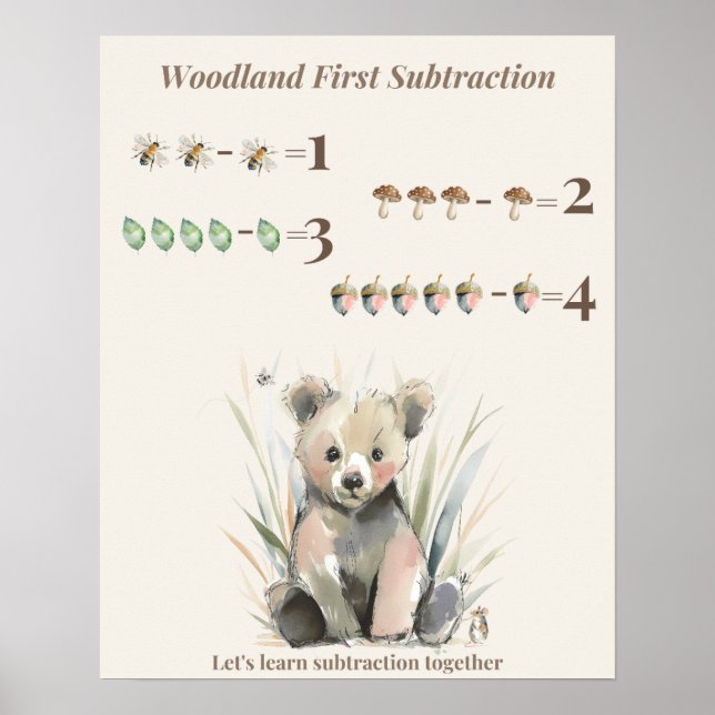Woodland First Subtraction Poster (Front)