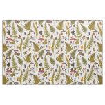 Woodland flora and fauna 2 fabric