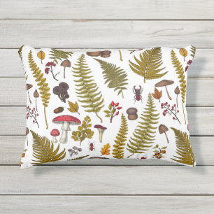 Woodland flora and fauna 2 outdoor pillow
