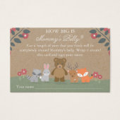 Woodland Florals Baby Shower Mommy's Belly Game (Front)