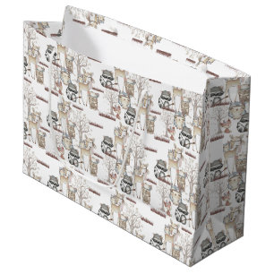 Woodland Forest Animal Babies Large Gift Bag