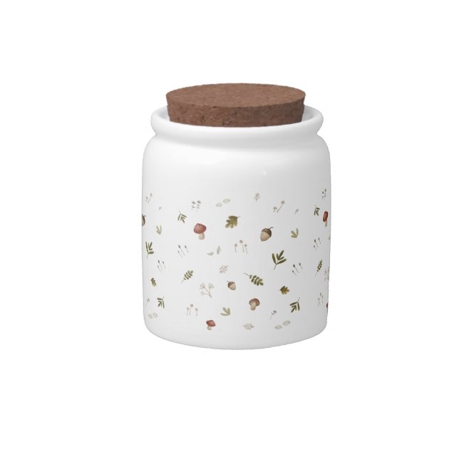 woodland forest animal candy jar (Front)