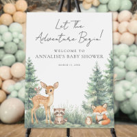 Woodland Forest Animals Adventure Baby Shower