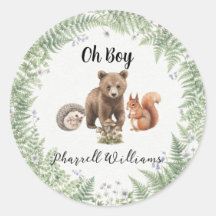 Woodland forest animals baby shower