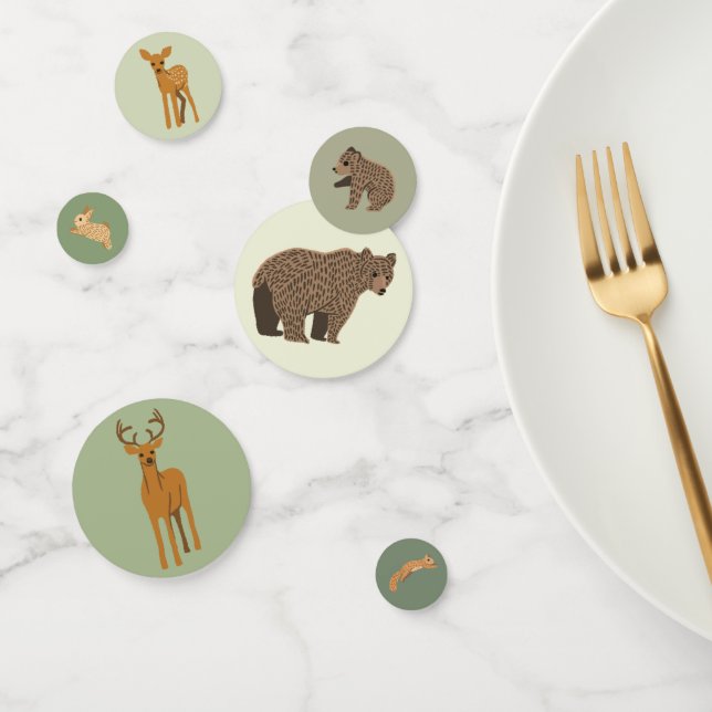 Woodland Forest Animals Baby Shower Confetti (Group)