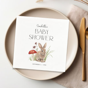 Woodland Forest Animals Baby Shower Custom Napkins