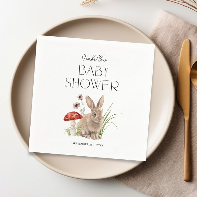 Woodland Forest Animals Baby Shower Custom Napkins (Creator Uploaded)